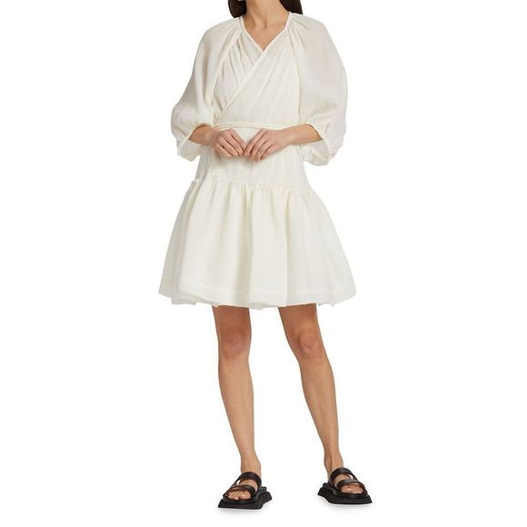 3.1 Phillip Lim Balloon-Sleeve Wrap Dress - Picture 2 of 9